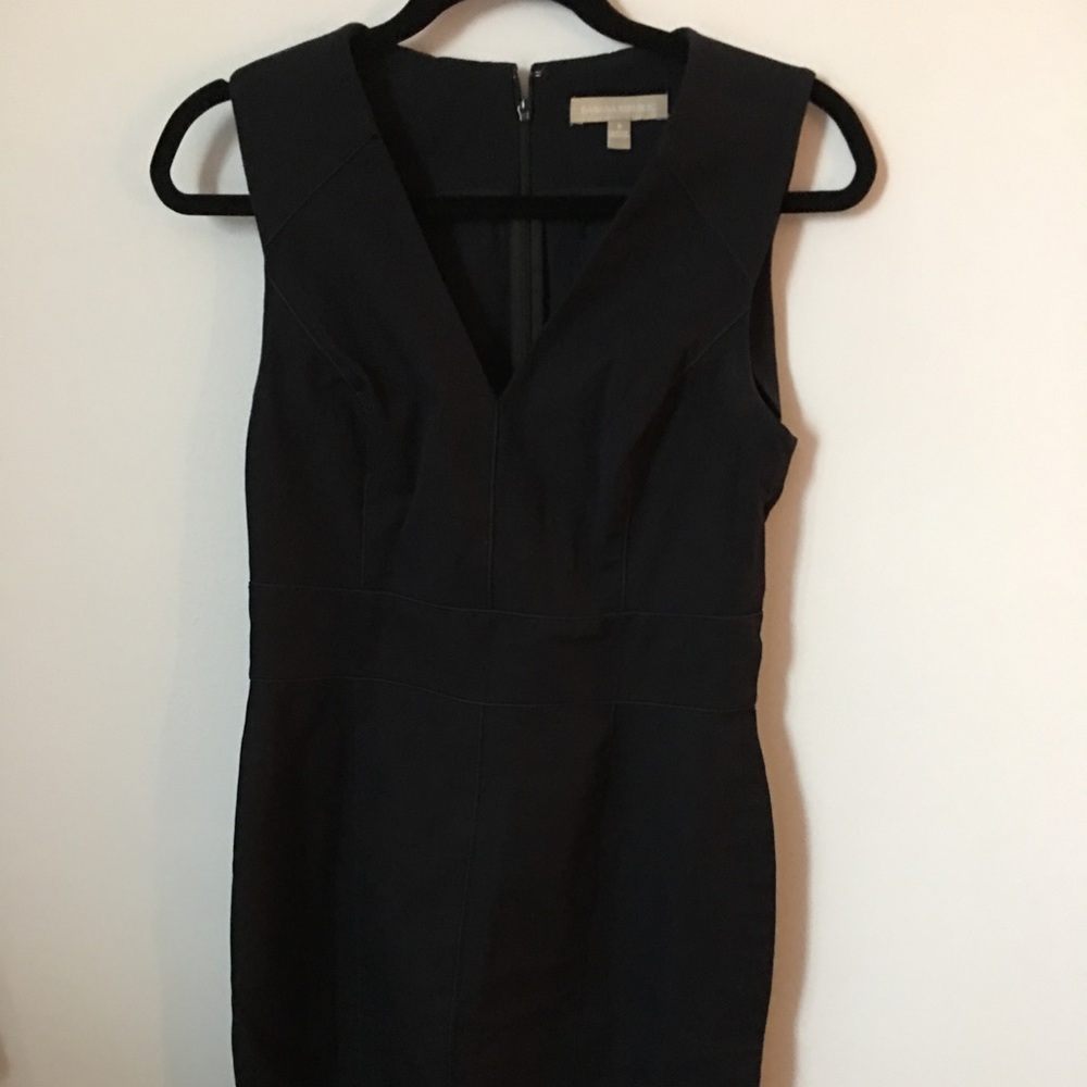 Navy Banana Republic sheath, size 8